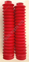 Forks boots red gaitors Honda XLR250, XLR350, XLR400, XLR500 and XLR600 39mm